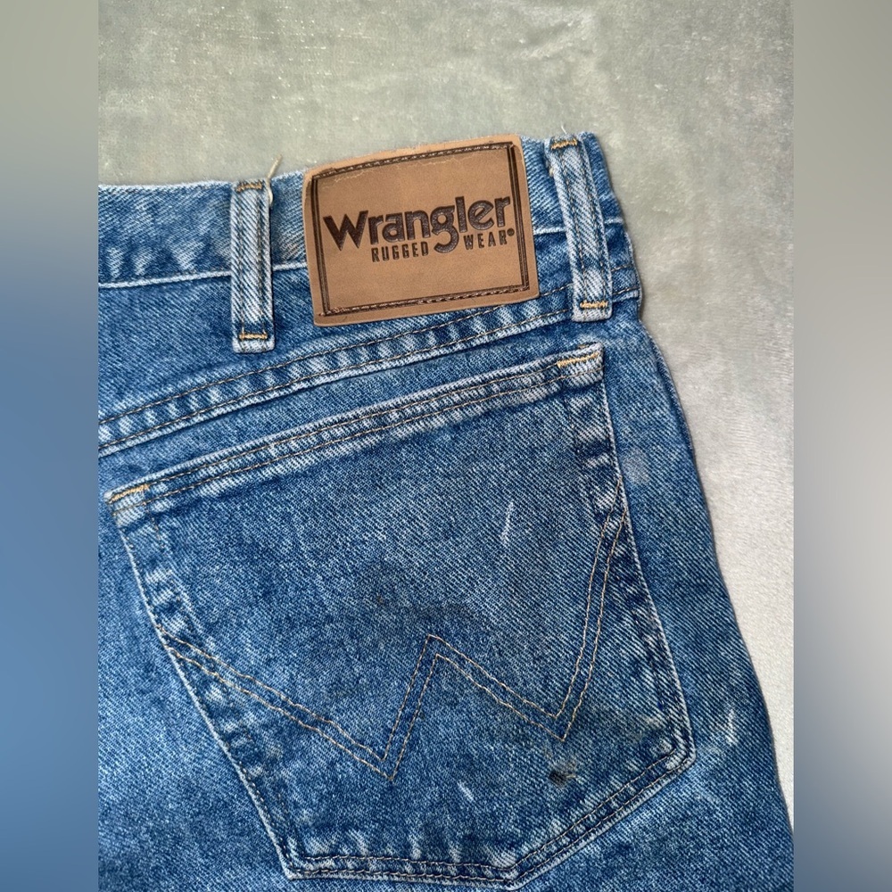 Wrangler Rugged Relaxed Fit Blue Jeans Work Jeans 36x32 - Picture 4 of 12